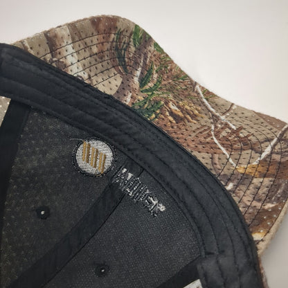 Cap America Baseball Cap Brown Camo One Size Miller Perforated Strapback Hat