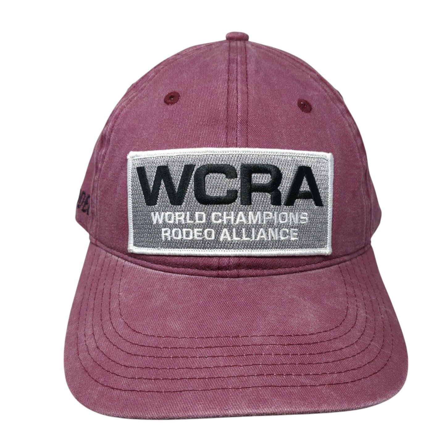 WCRA World Champions Rodeo Alliance Slideback Hat Red One Size 6 Panel