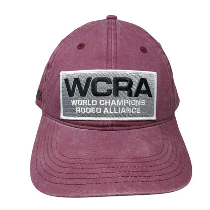 WCRA World Champions Rodeo Alliance Slideback Hat Red One Size 6 Panel