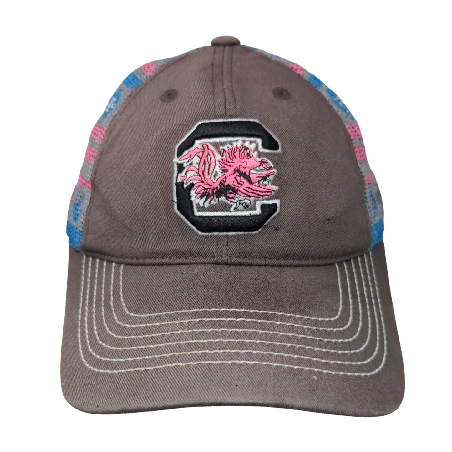 South Carolina Gamecocks Women's Snapback Mesh Back Hat Gray Colorful NCAA