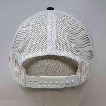 Richardson Trucker Hat Black One Size RMT Equipment Jacobsen Mesh Snapback Brim