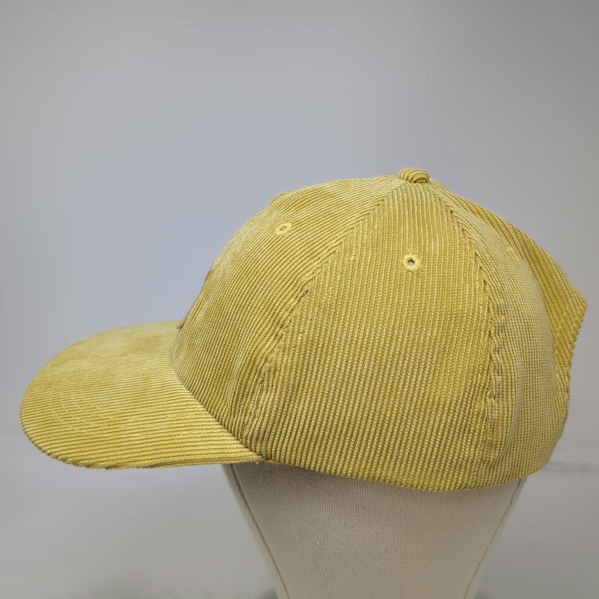 Teva Baseball Cap Yellow One Size Corduroy Adjustable Sport Sandal Patch Hat