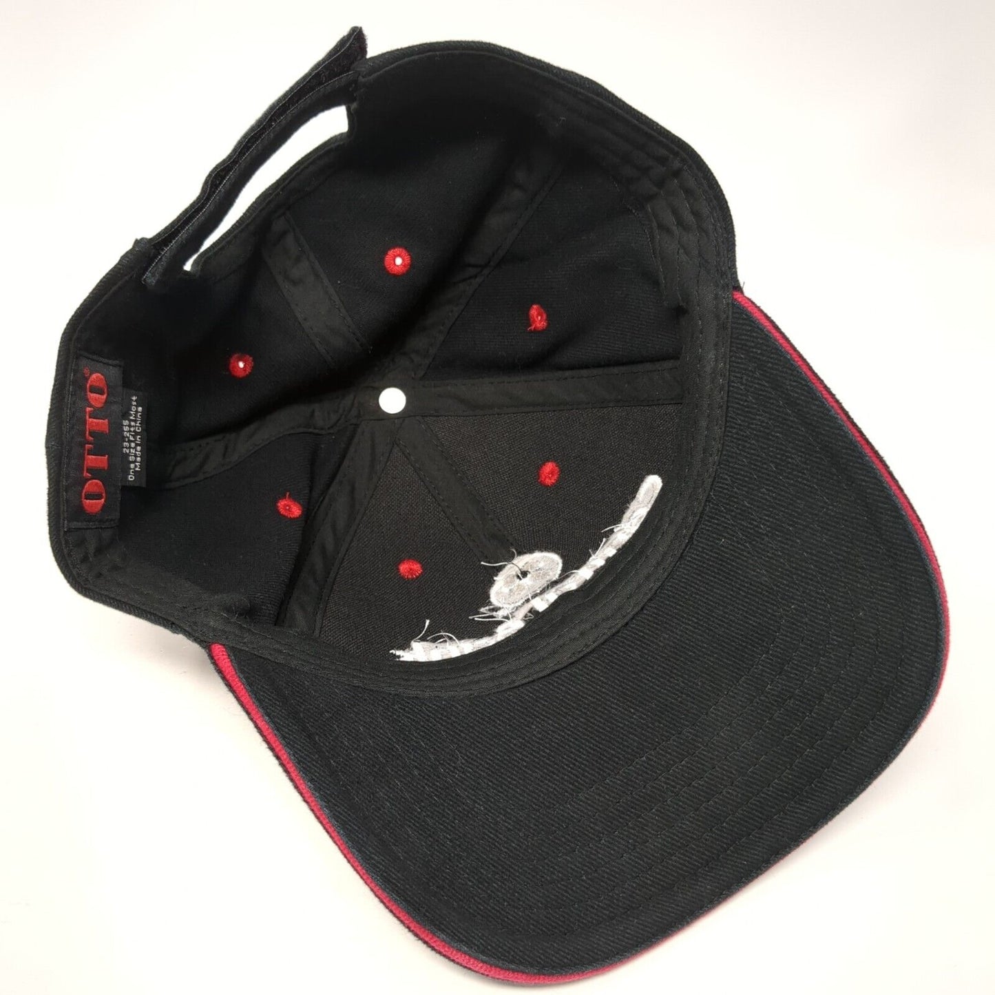 Central Bank of The Midwest Strapback Hat Black OS Adjustable Embroidered Otto