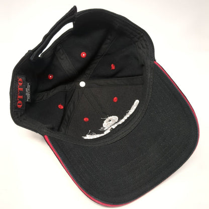 Central Bank of The Midwest Strapback Hat Black OS Adjustable Embroidered Otto