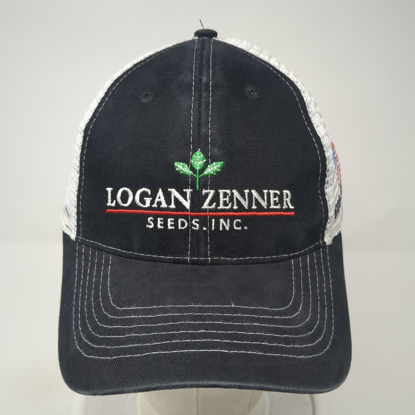 Logan Zenner Seeds Inc Trucker Hat Black One Size Adjustable Mesh Buy More Caps