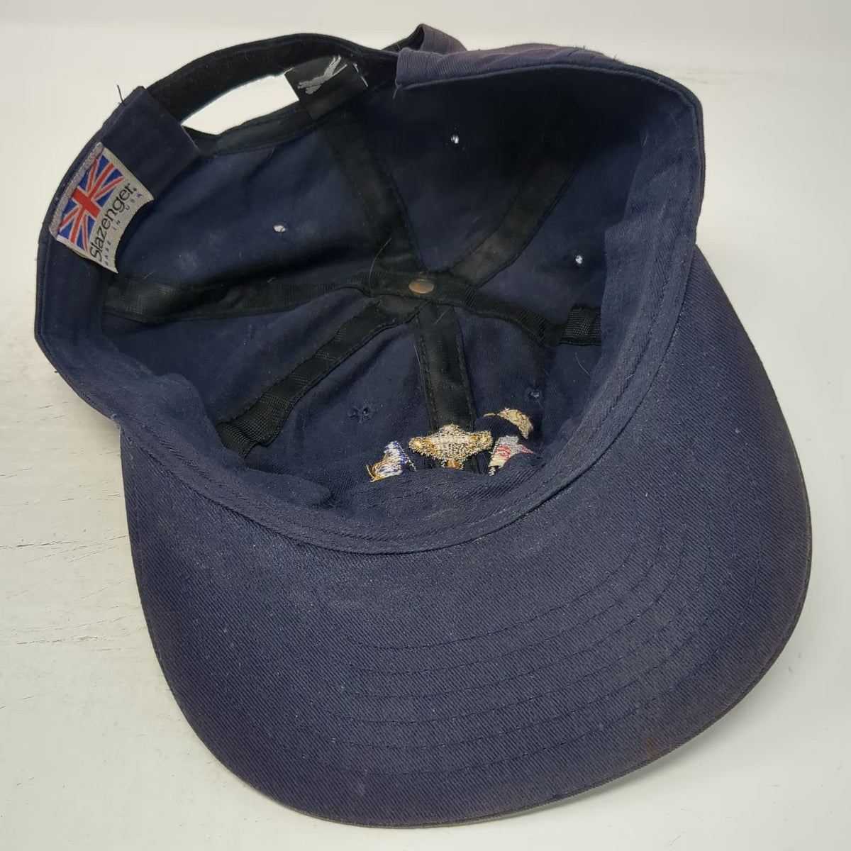 Slazenger Baseball Cap Blue OS Ryder Cup The Country Club Hat Strapback Vintage