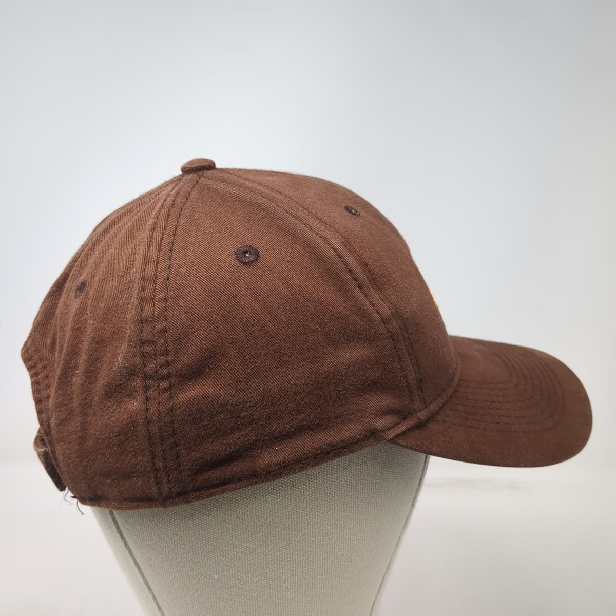 RC2 Case Logo Brown Baseball Cap One Size Strapback Hat Cotton Embroidered
