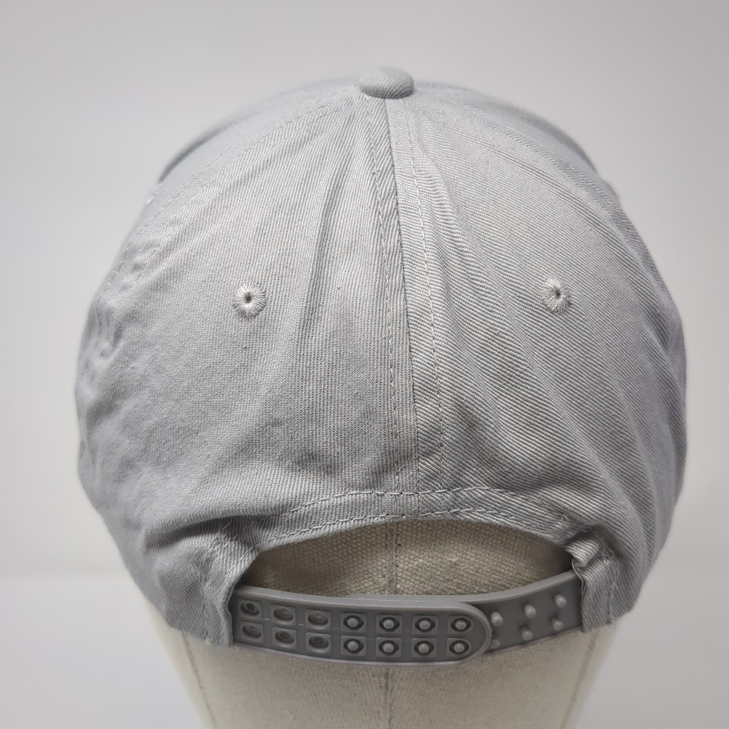 Cobra Snapback Hat Gray One Size Adjustable Vented Holes 6 Panel Blank