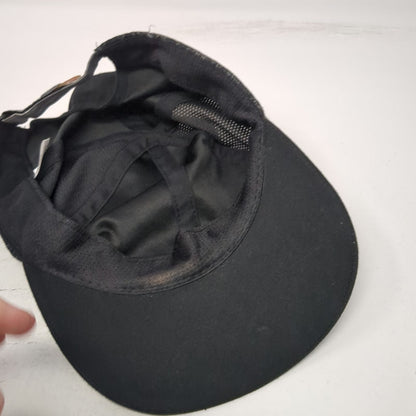 Hind Baseball Cap Black One Size Mesh Side Panels Snakeskin Trim Running Hat