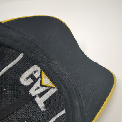 CAT Strapback Hat Multi One Size Embroidered Logo Adjustable Colorblock