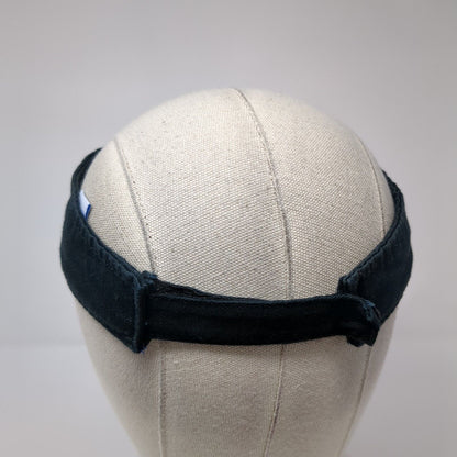 Stingerz Strapback Sun Visor Hat Black One Size Solid Port & Company