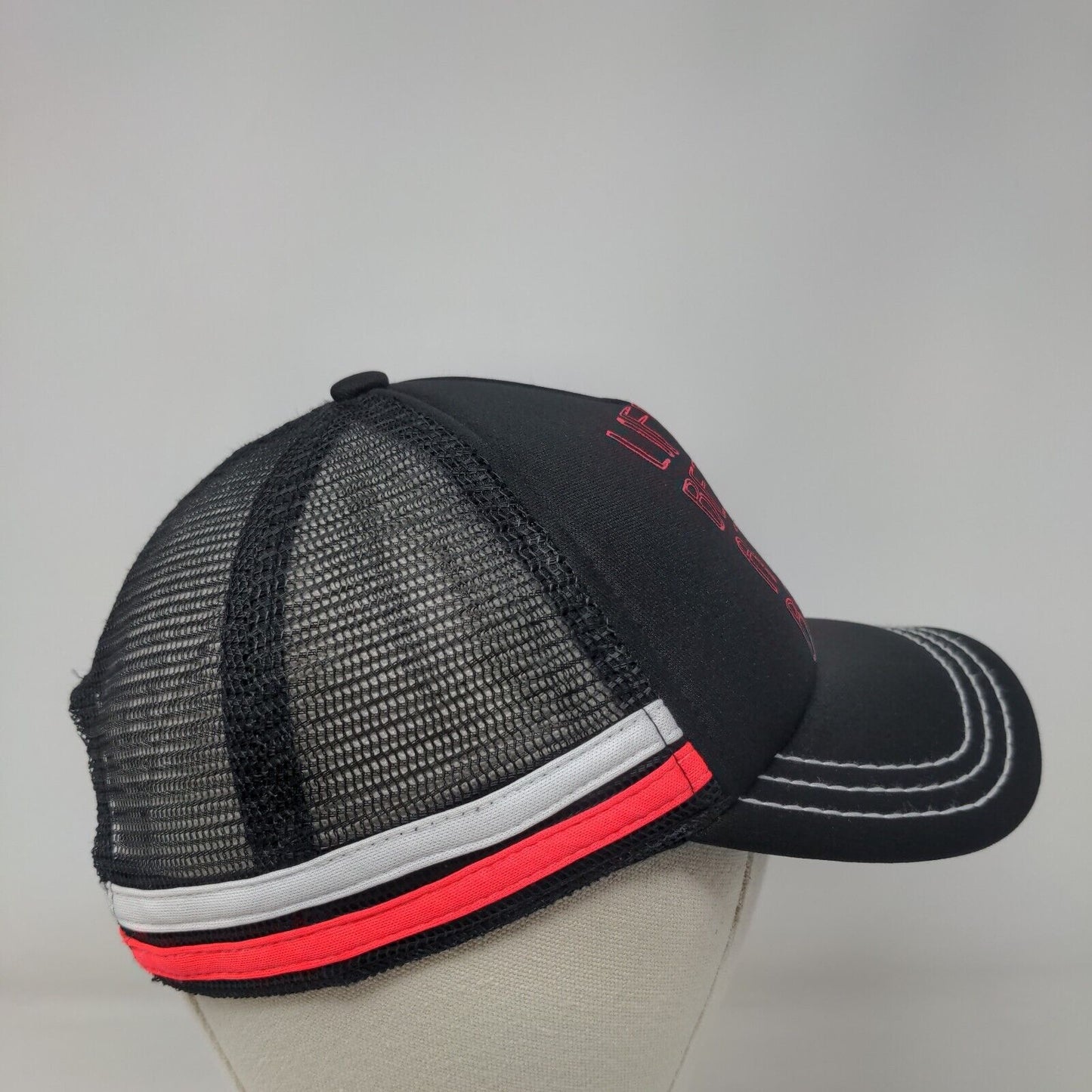 Life is Better at The Beach Snapback Trucker Hat Black One Size Mesh Back ROXY