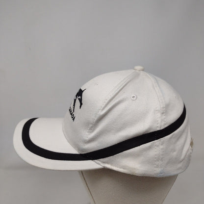 Victoria Canada Strapback Hat Cream One Size Adjustable Embroidered 6 Panel