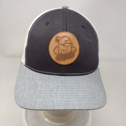 Spuds Leather Patch Snapback Trucker Hat Multi One Size Mesh Back