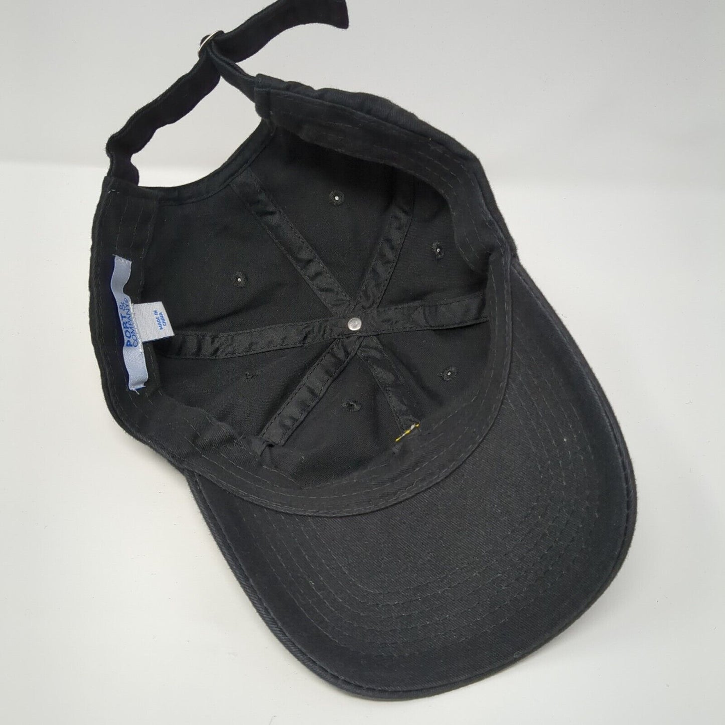 Eleven Slideback Hat Black One Size Solid Embroidered Port & Company