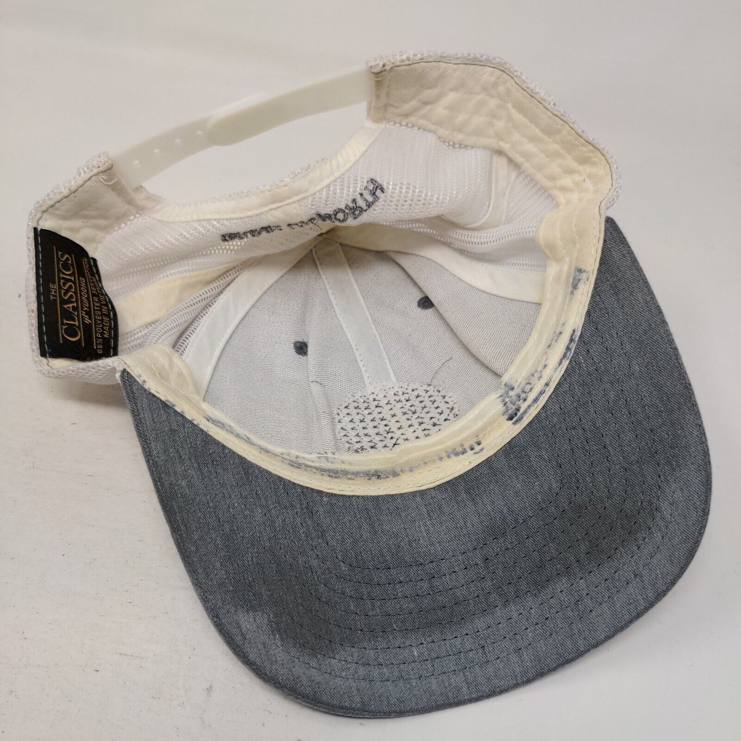 Leelanau Cellars Drink Up North Snapback Mesh Back Trucker Hat Gray One Size