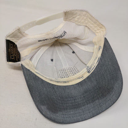 Leelanau Cellars Drink Up North Snapback Mesh Back Trucker Hat Gray One Size