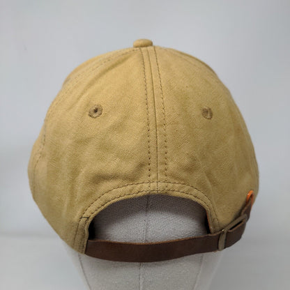 Can-Am Leather Patch Slideback Hat Tan One Size Adjustable 6 Panel BRP