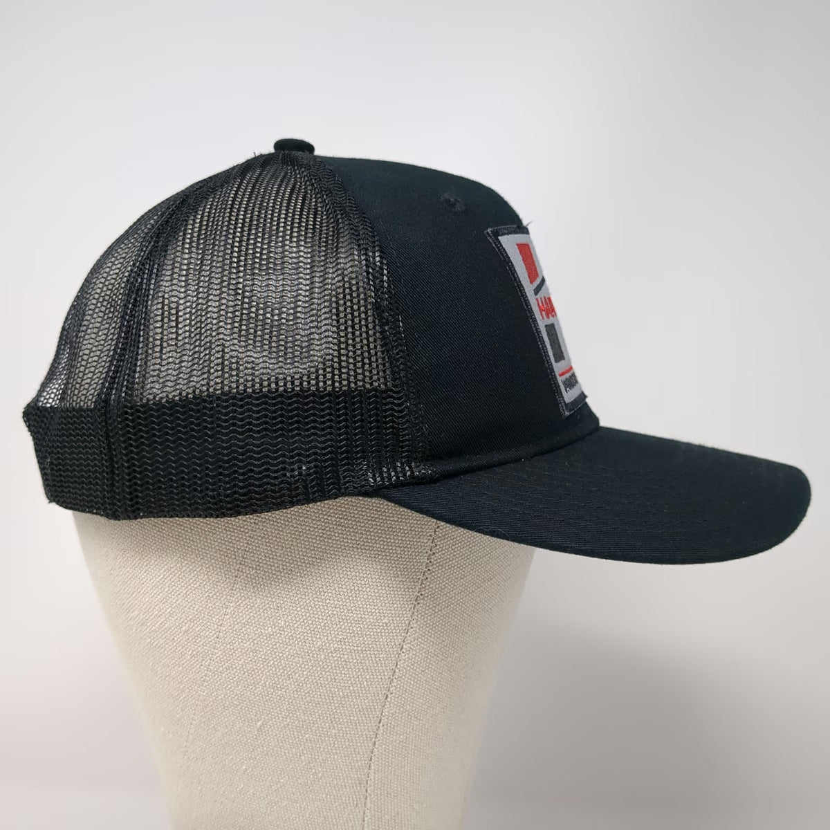 Port Authority Trucker Hat Black One Size Harvey Windows Doors Mesh Snapback