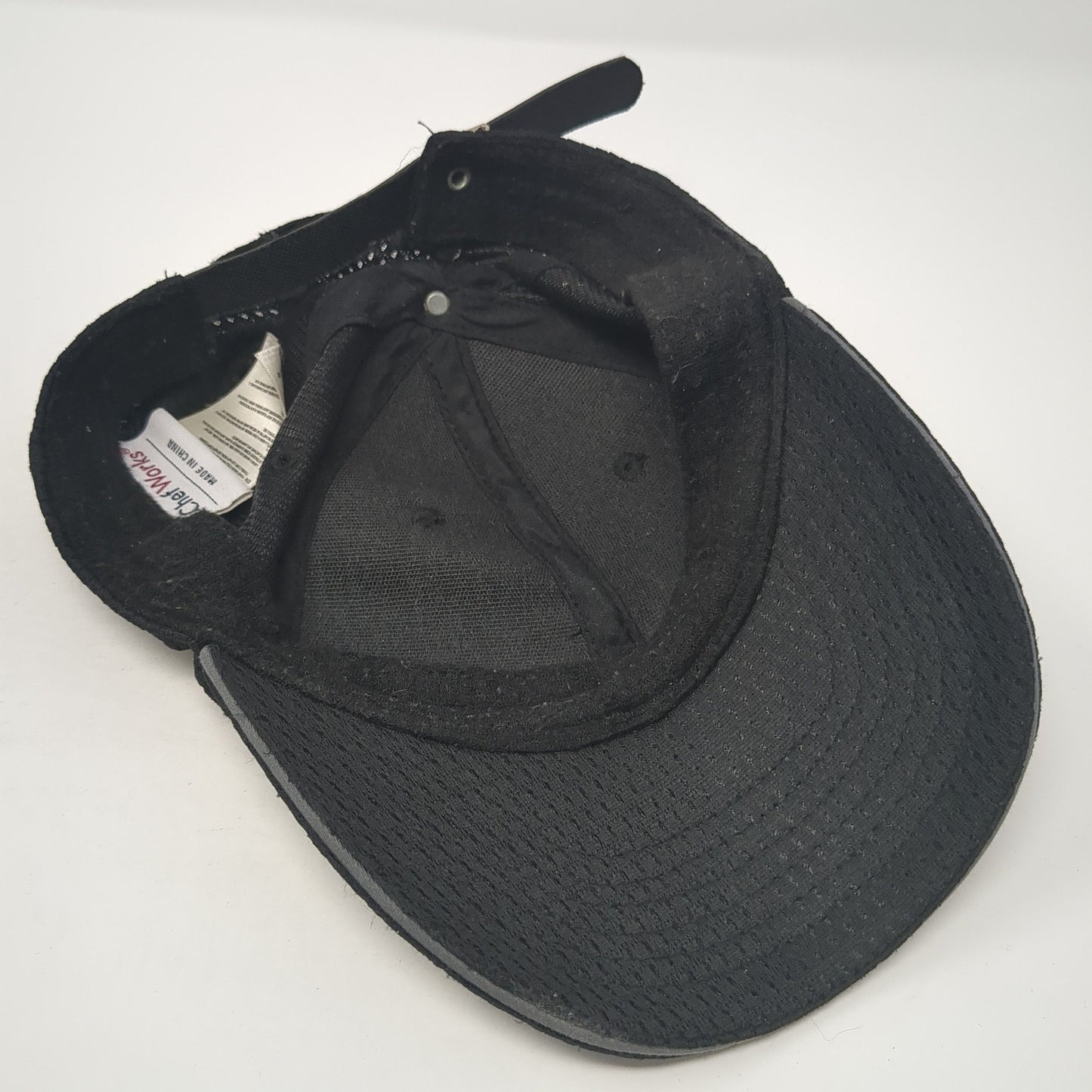 Chef Works Slideback Hat Black One Size Adjustable Solid Mesh Blank