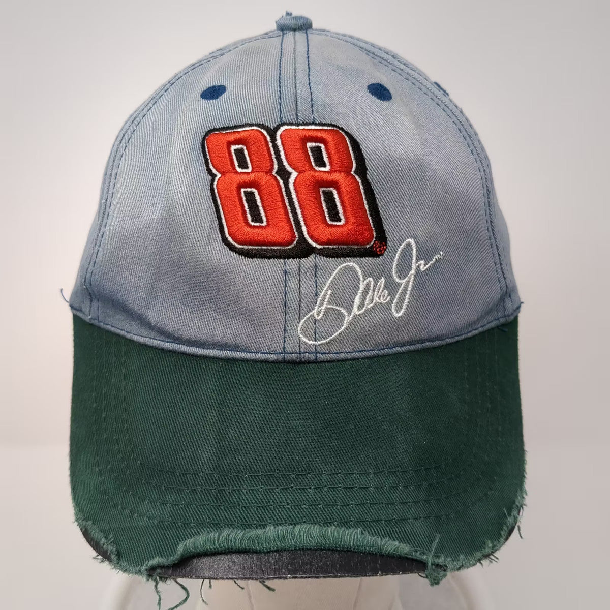 Kellogg's Racing Dale Earnhardt Jr 88 NASCAR Hat Blue Green Distressed OSFM Cap