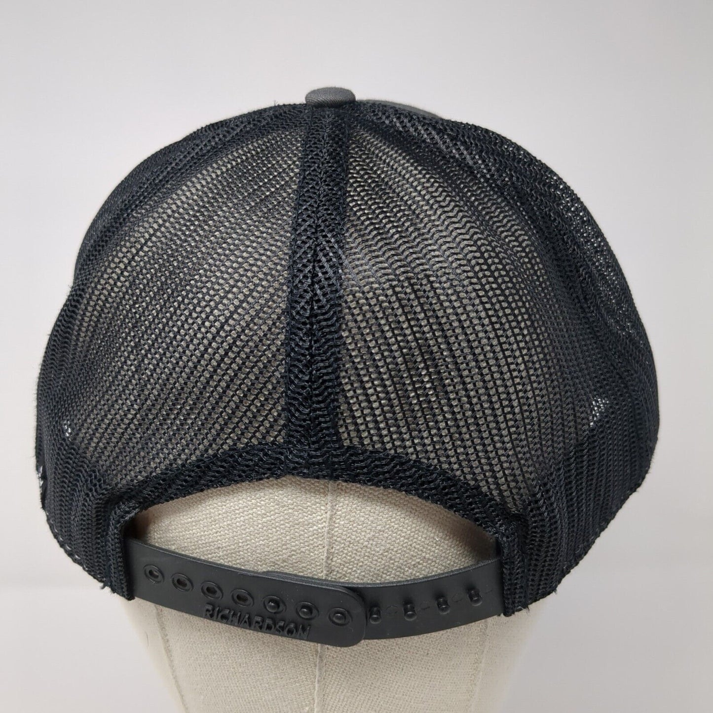 Brundage Snapback Trucker Hat`Gray One Size Adjustable Mesh Back Richardson