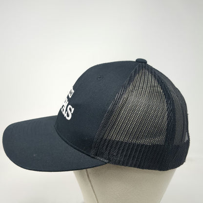 Yupoong Trucker Hat Black One Size Cafe Zupas Logo Strawberry Mesh Snapback