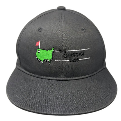 Port Authority Trucker Hat Gray One Size Gustav 2026 Golf Map Snapback Cotton