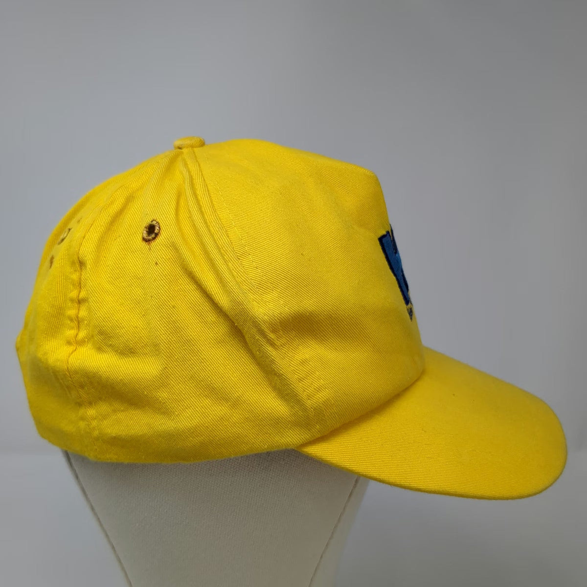 Helly-Hansen 5 Panel Yellow One Size Hat Snapback Embroidered HH Logo Cotton