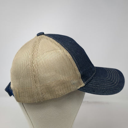 Union Resource Marketing Baseball Cap Blue One Size Mesh Back Denim Logo Hat