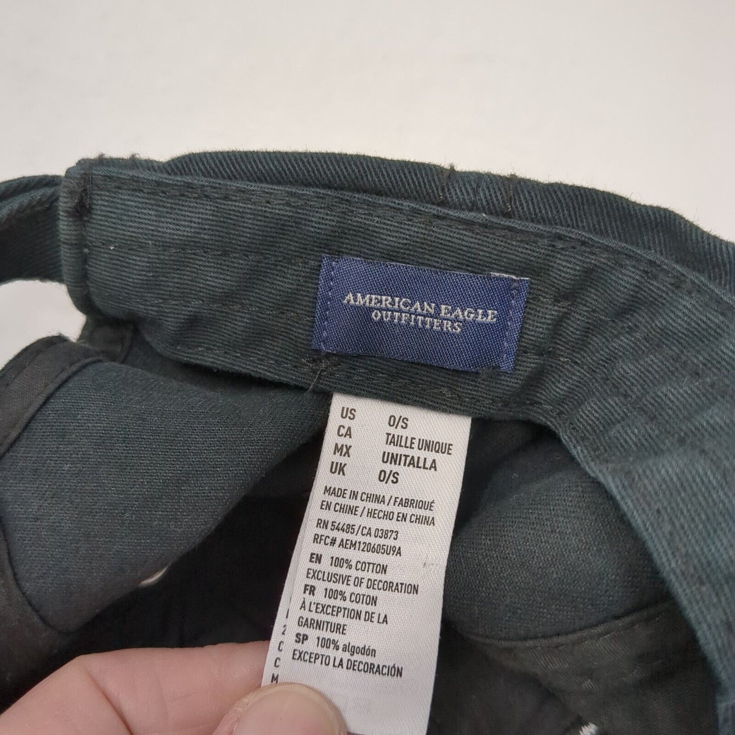 77 Slideback Hat Black One Size Adjustable American Eagle Outfitters
