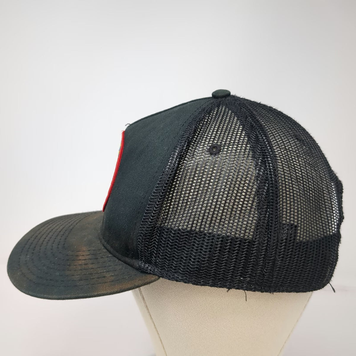 Otto Trucker Hat Black One Size Salmon River Brewery McCall Idaho Mesh Snapback