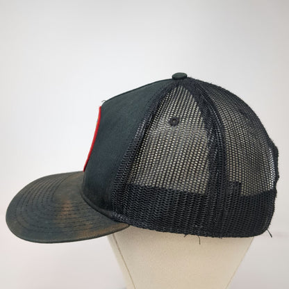 Otto Trucker Hat Black One Size Salmon River Brewery McCall Idaho Mesh Snapback