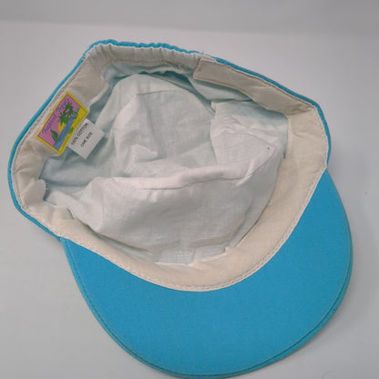 Tropical Trends Fitted Cadet Army Cap Hat Blue One Size Vent Holes Dpc