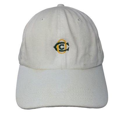 Imperial Slideback Hat White OSFA Embroidered C O Logo Adjustable