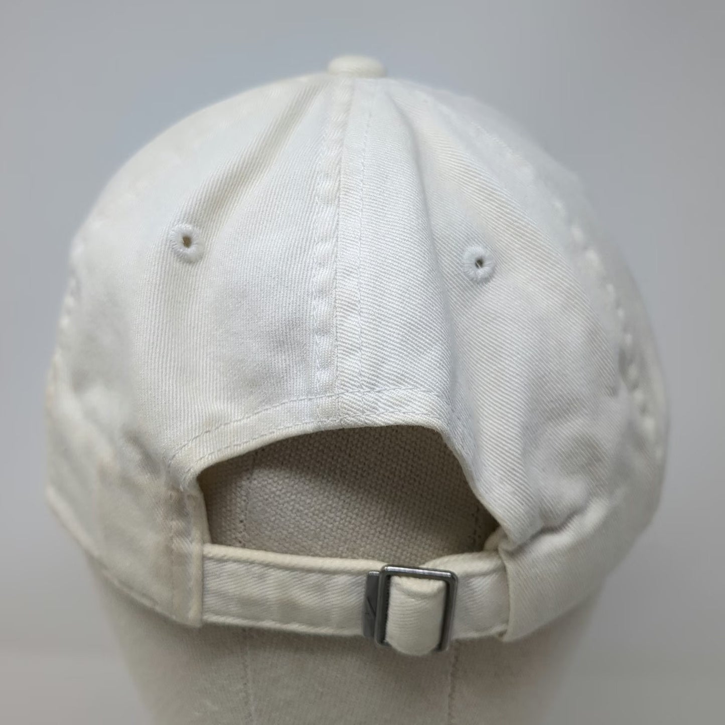 Nike Baseball Cap White One Size Futura Logo Embroidered Slideback Strap Hat