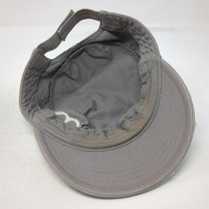 Black Clover Army Cap Gray One Size Distressed Brim Patch Live Lucky Cotton Hat