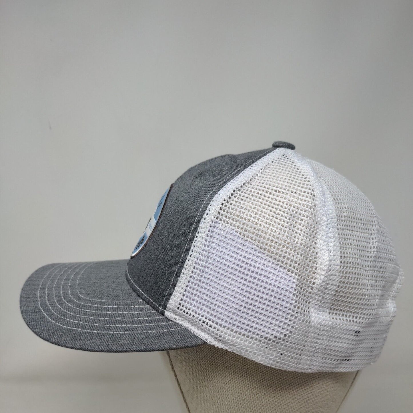 Little Brown Dog Snapback Mesh Back Trucker Hat Gray One Size Colorblock