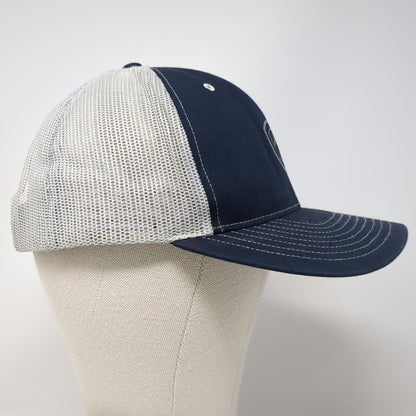 Ariat Trucker Hat Blue Gray One Size Mesh Snapback Richardson 112 Shield Logo