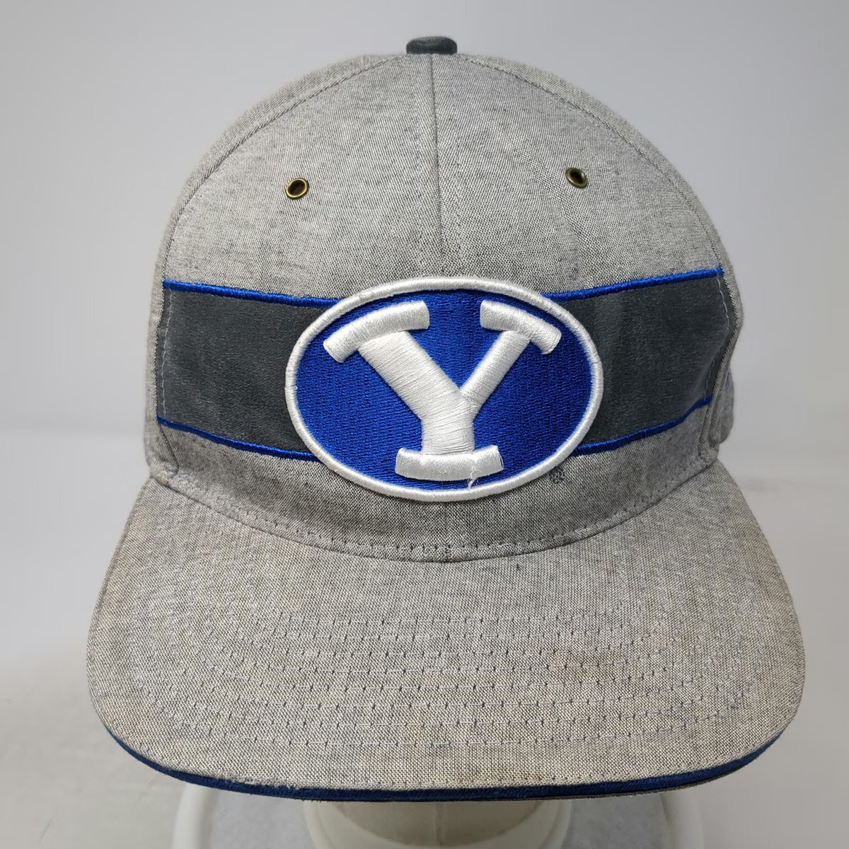 Zephyr BYU Cougars NCAA Gray Snapback One Size Hat 100% Cotton Embroidered Patch
