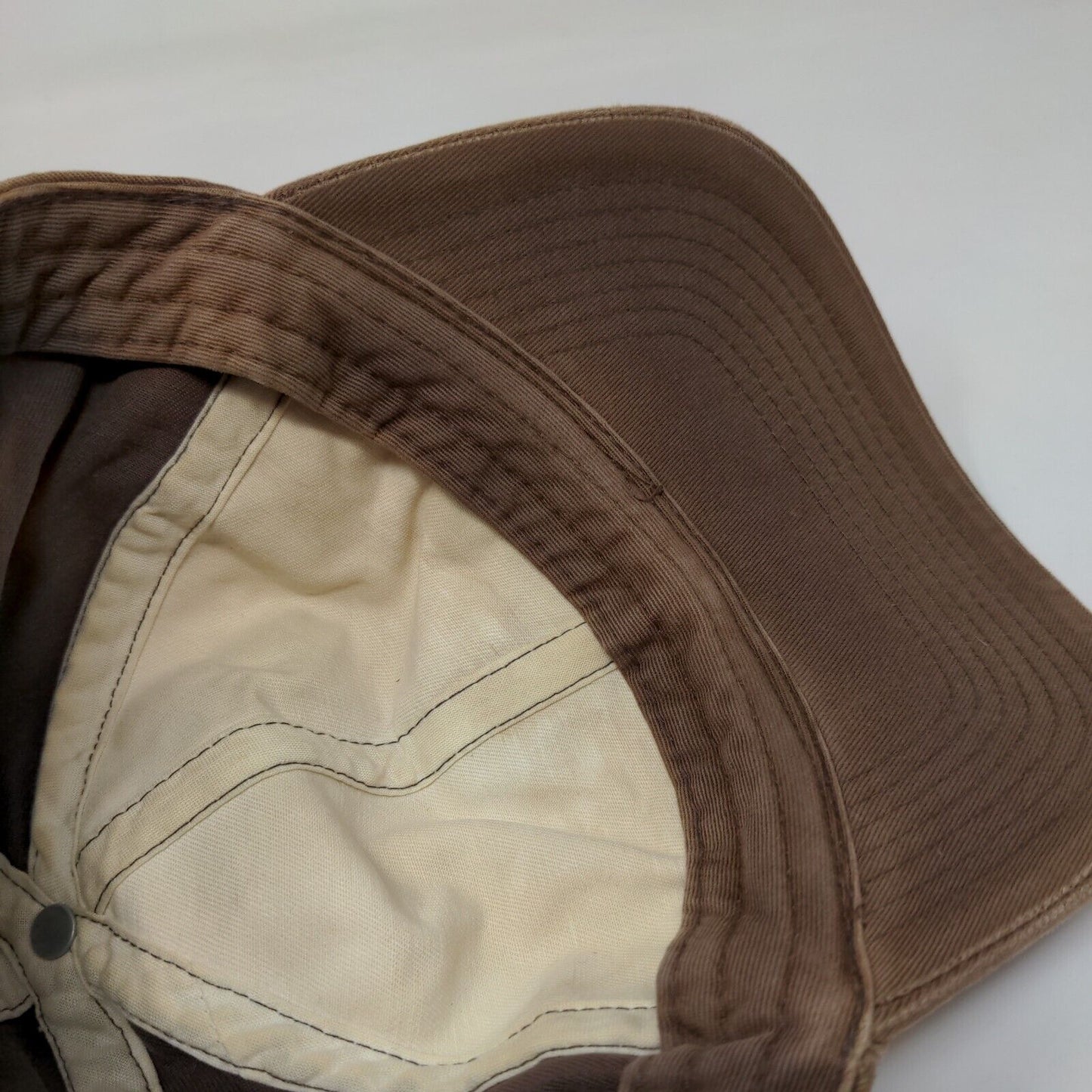 Old School Matt Groening Strapback Hat Brown Embroidered The Simpsons Anoma