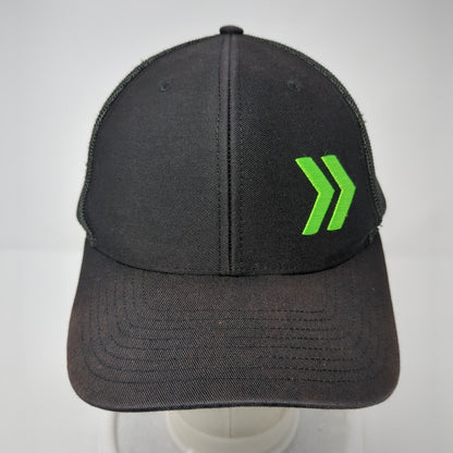 NexTitle Logo Snapback Mesh Back Trucker Hat Black One Size 6 Panel