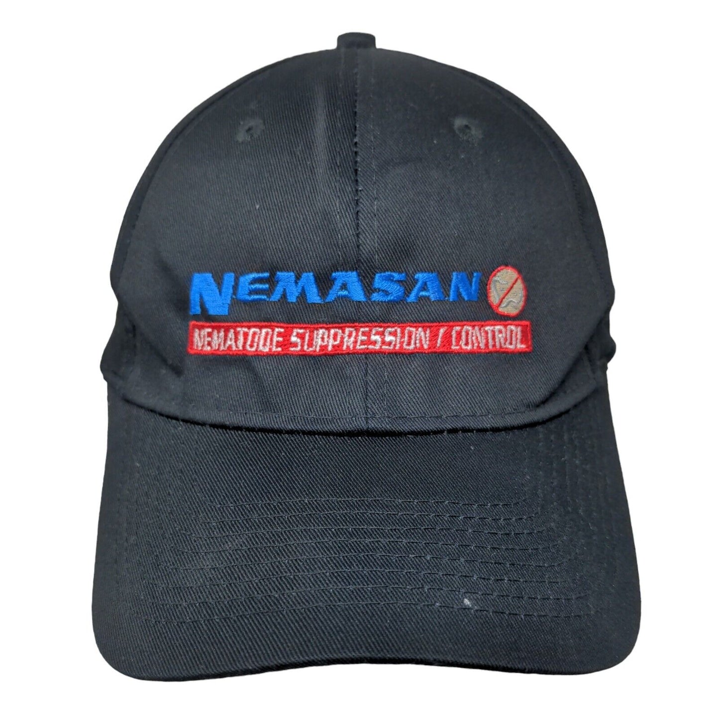 Nemasan Organisan Corporation Strapback Hat Blue One Size Embroidered