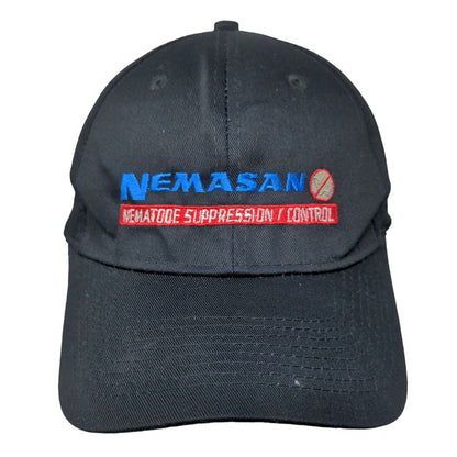 Nemasan Organisan Corporation Strapback Hat Blue One Size Embroidered