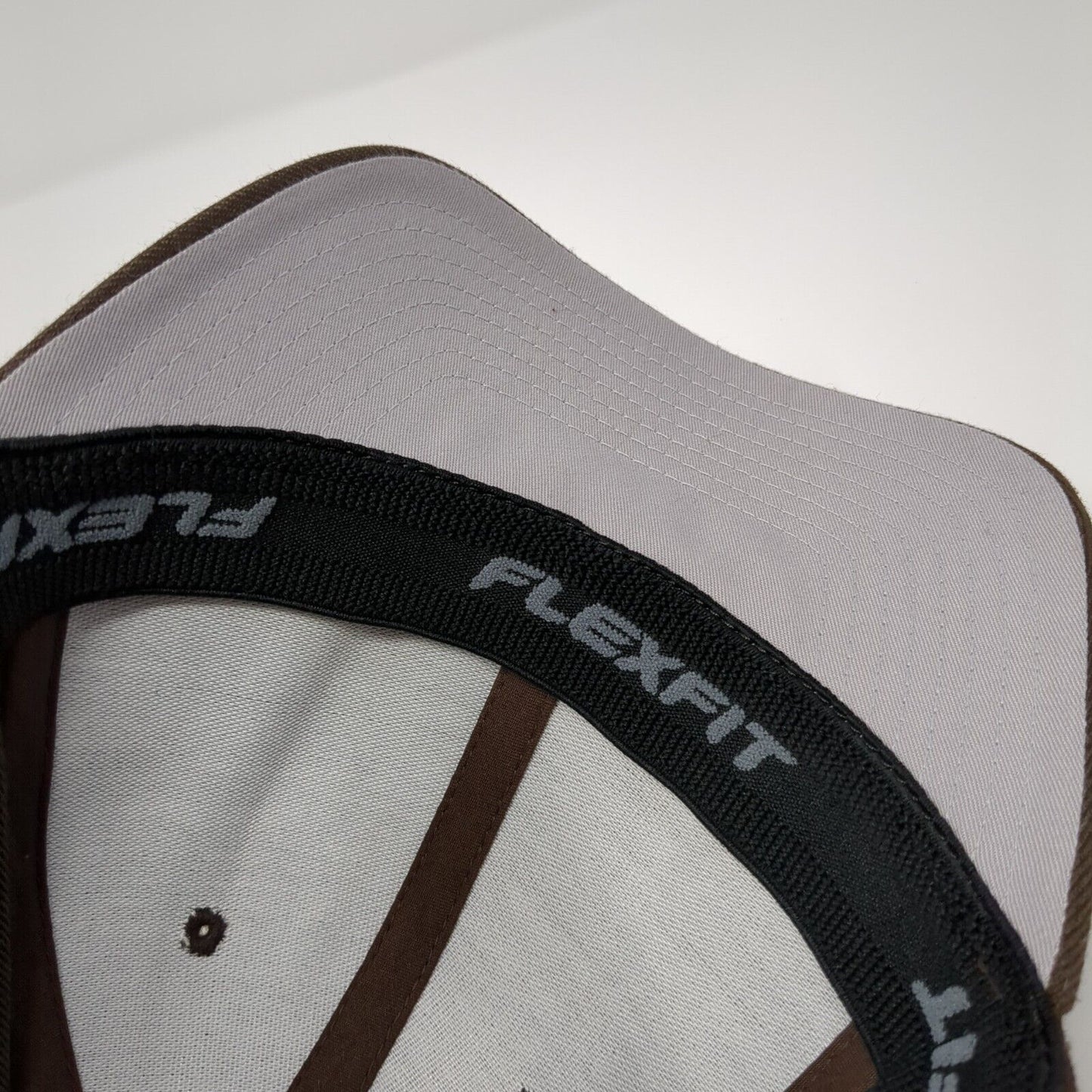 Yupoong Fitted Hat Brown Large-XL Flexfit Solid Blank 6 Panel Outdoor