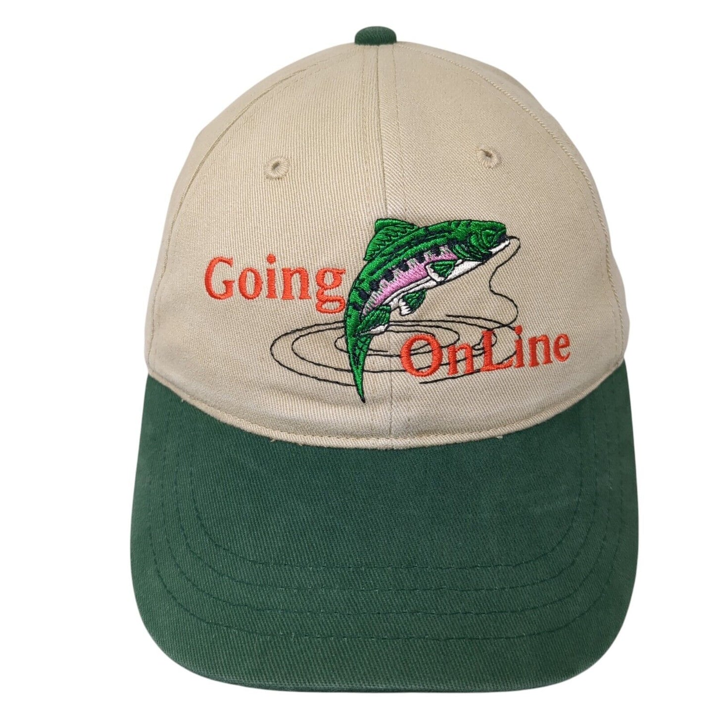 Going On Line Fish Slideback Hat Multi One Size Adjustable Colorblock