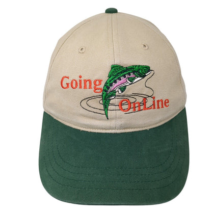 Going On Line Fish Slideback Hat Multi One Size Adjustable Colorblock