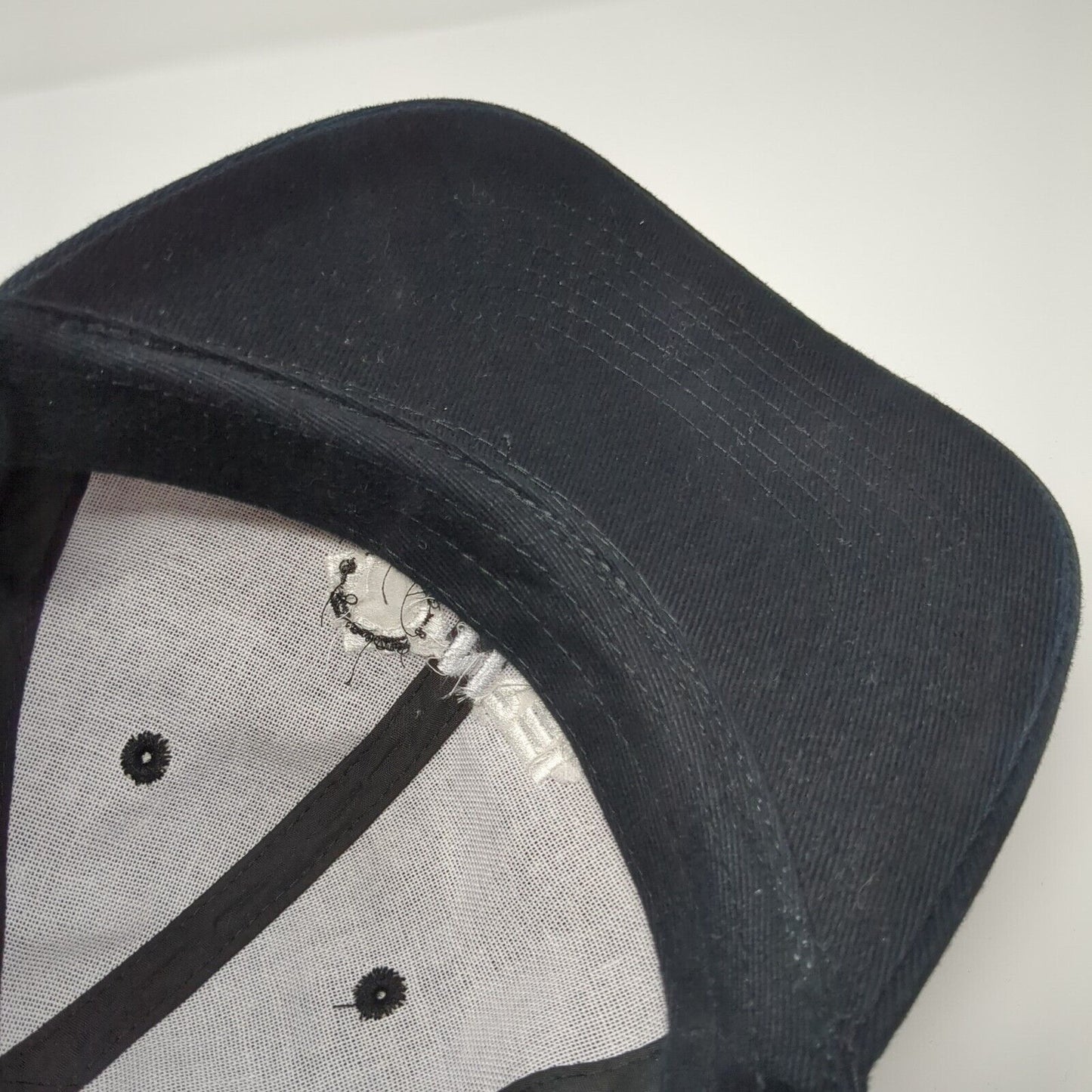 Onrel Slideback Hat Black OSFA Adjustable Embroidered Port & Company Cotton