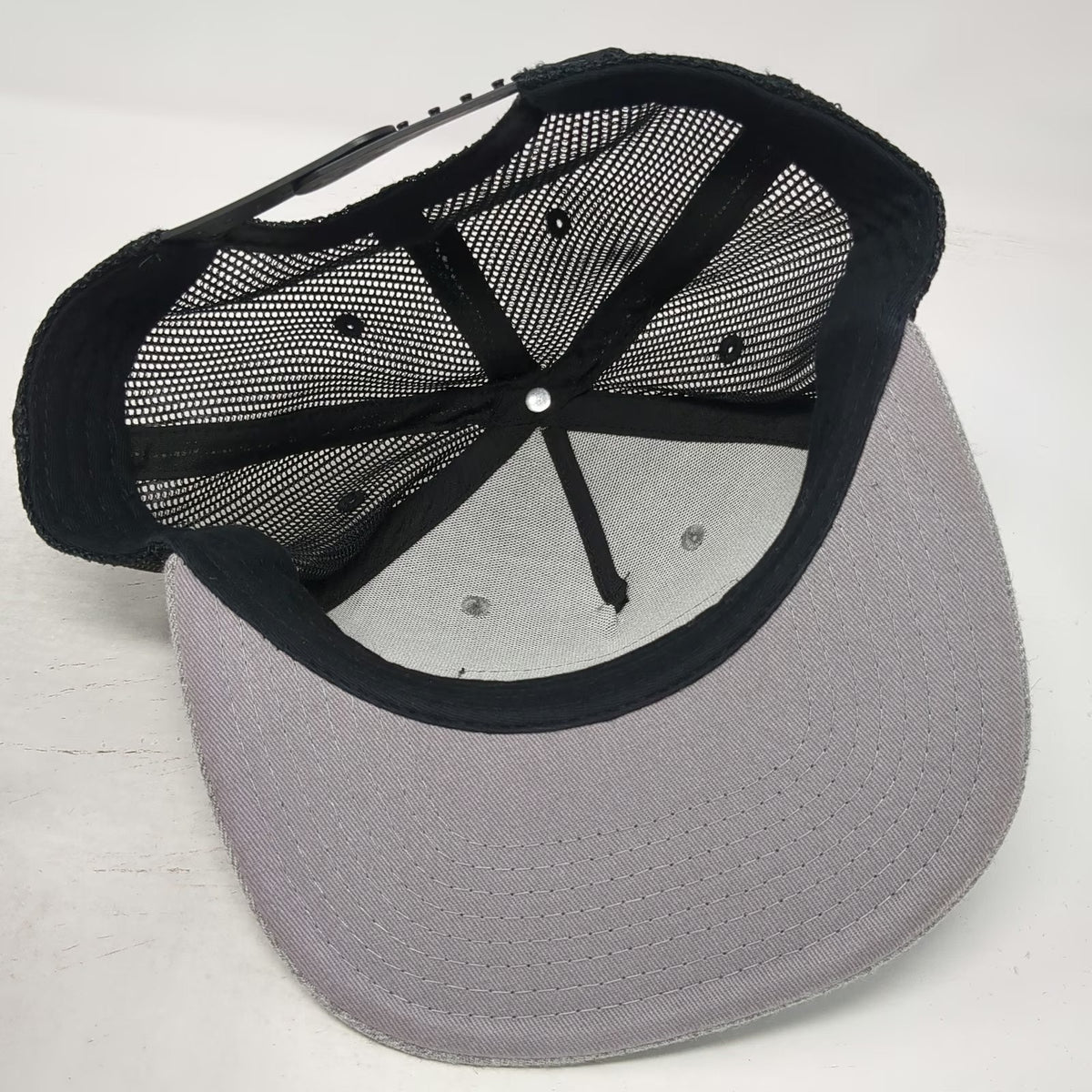 Leatt Trucker Hat Gray Black One Size Mesh Back Snapback Motocross Patch Logo