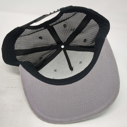 Leatt Trucker Hat Gray Black One Size Mesh Back Snapback Motocross Patch Logo